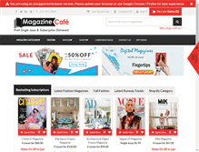 Tablet Screenshot of magazinecafestore.com